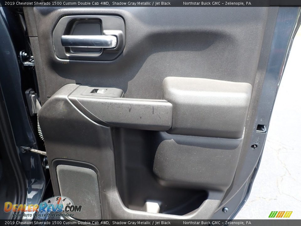 2019 Chevrolet Silverado 1500 Custom Double Cab 4WD Shadow Gray Metallic / Jet Black Photo #8