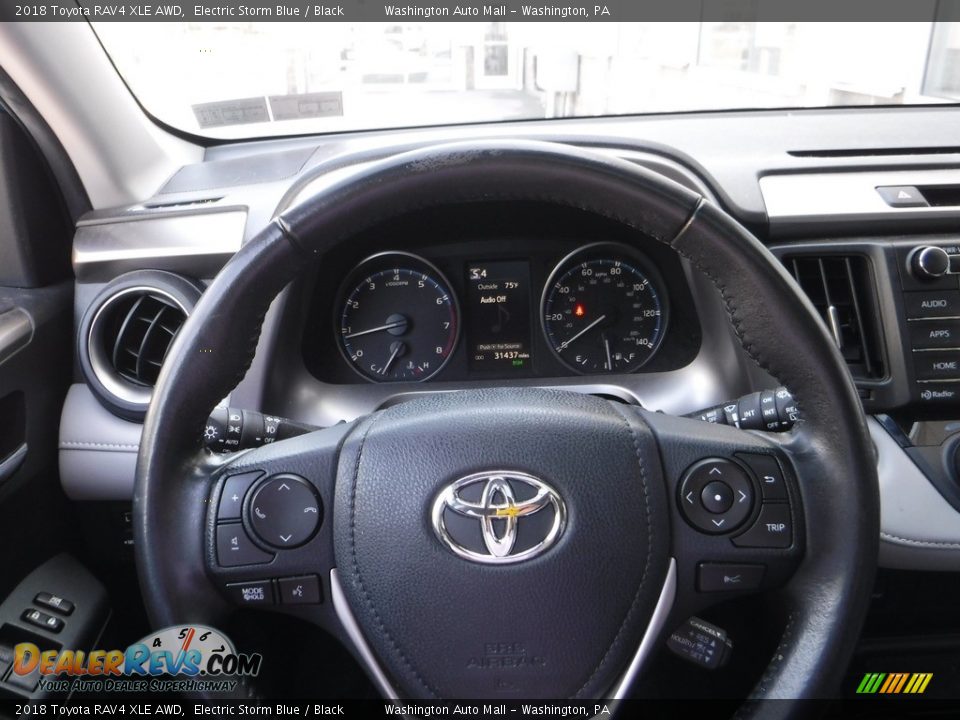 2018 Toyota RAV4 XLE AWD Electric Storm Blue / Black Photo #24