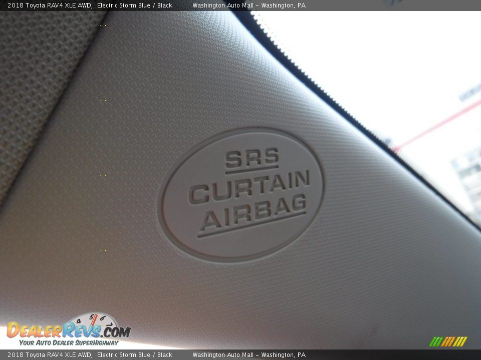 2018 Toyota RAV4 XLE AWD Electric Storm Blue / Black Photo #25