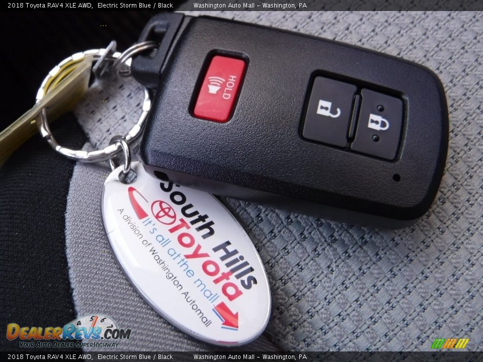 2018 Toyota RAV4 XLE AWD Electric Storm Blue / Black Photo #27