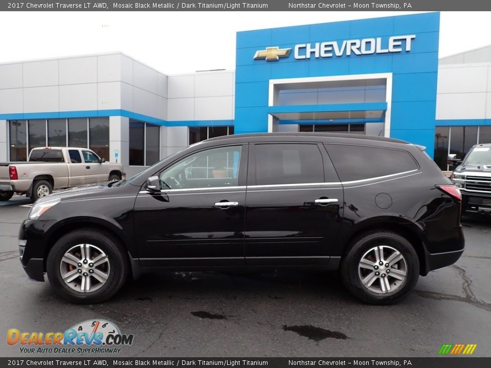 2017 Chevrolet Traverse LT AWD Mosaic Black Metallic / Dark Titanium/Light Titanium Photo #3