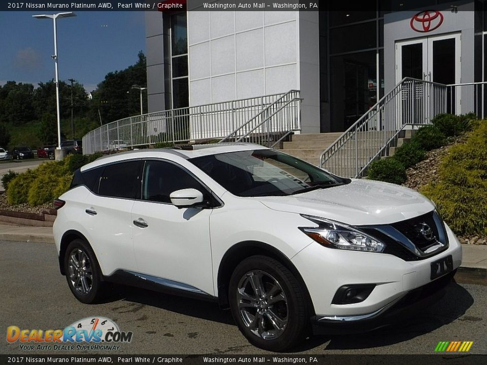 2017 Nissan Murano Platinum AWD Pearl White / Graphite Photo #1