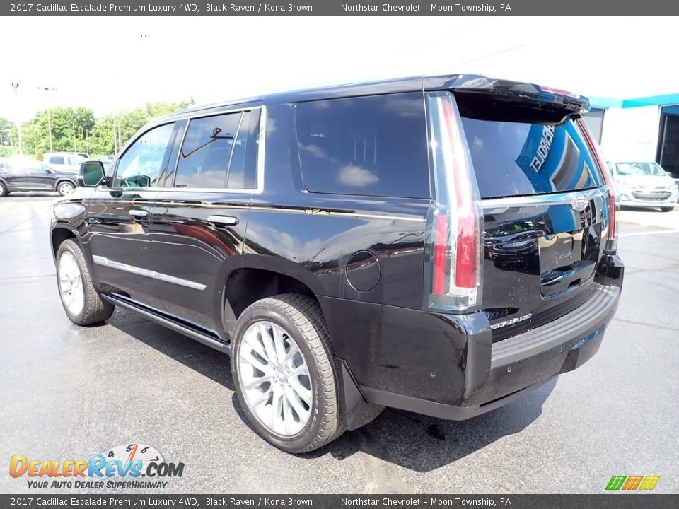 2017 Cadillac Escalade Premium Luxury 4WD Black Raven / Kona Brown Photo #4