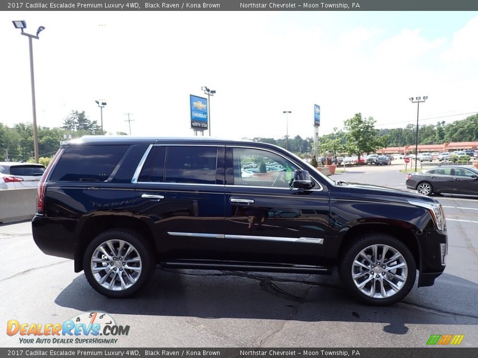 2017 Cadillac Escalade Premium Luxury 4WD Black Raven / Kona Brown Photo #10