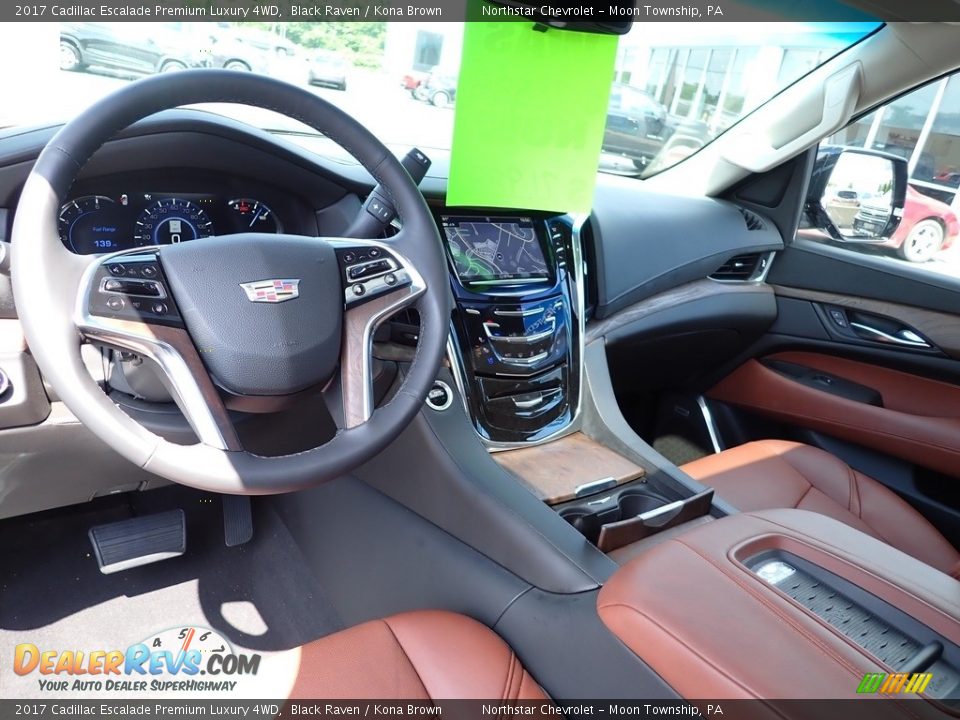 2017 Cadillac Escalade Premium Luxury 4WD Black Raven / Kona Brown Photo #23