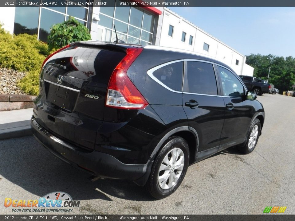 2012 Honda CR-V EX-L 4WD Crystal Black Pearl / Black Photo #16