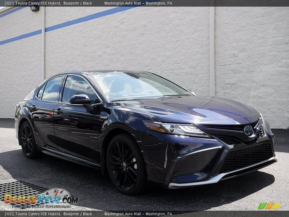 2021 Toyota Camry XSE Hybrid Blueprint / Black Photo #1