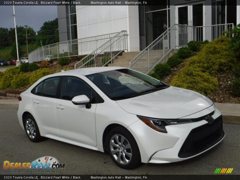 2020 Toyota Corolla LE Blizzard Pearl White / Black Photo #1