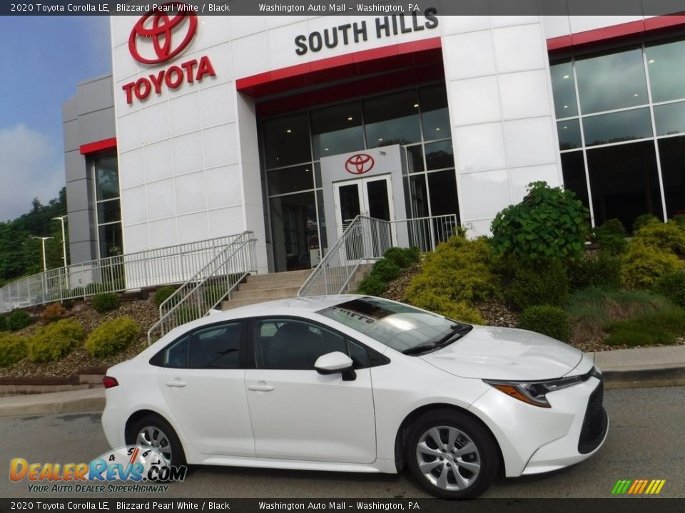 2020 Toyota Corolla LE Blizzard Pearl White / Black Photo #2