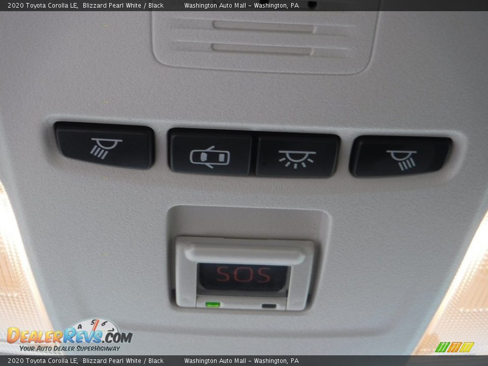 2020 Toyota Corolla LE Blizzard Pearl White / Black Photo #6