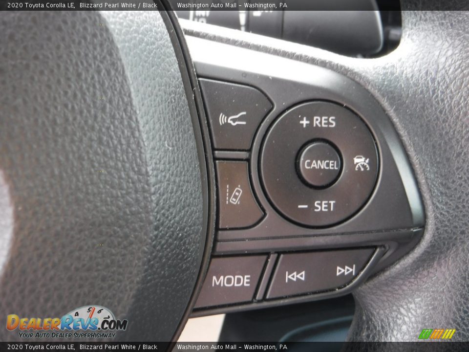 2020 Toyota Corolla LE Blizzard Pearl White / Black Photo #8