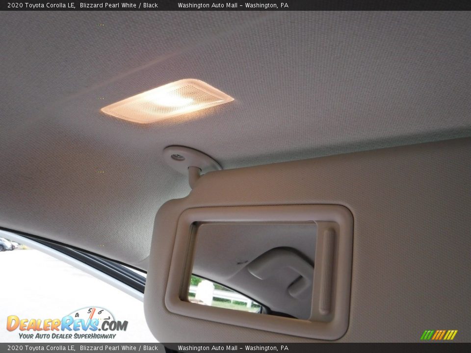 2020 Toyota Corolla LE Blizzard Pearl White / Black Photo #22
