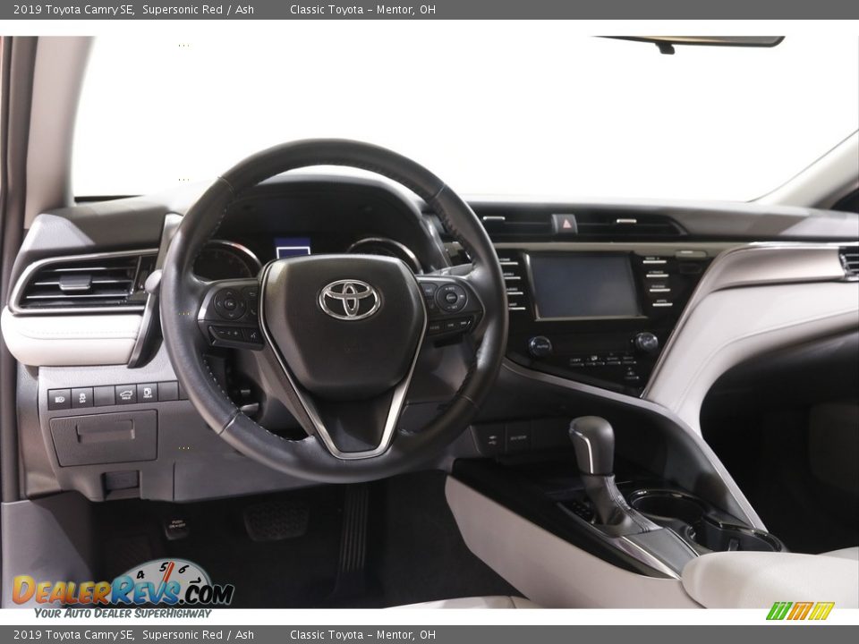 2019 Toyota Camry SE Supersonic Red / Ash Photo #6