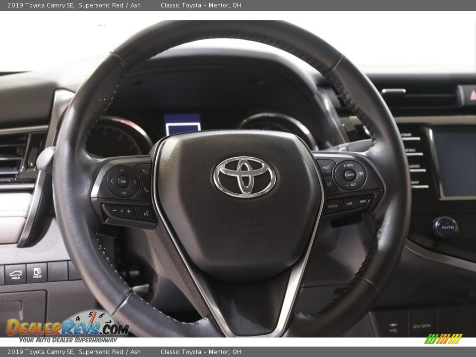 2019 Toyota Camry SE Supersonic Red / Ash Photo #7