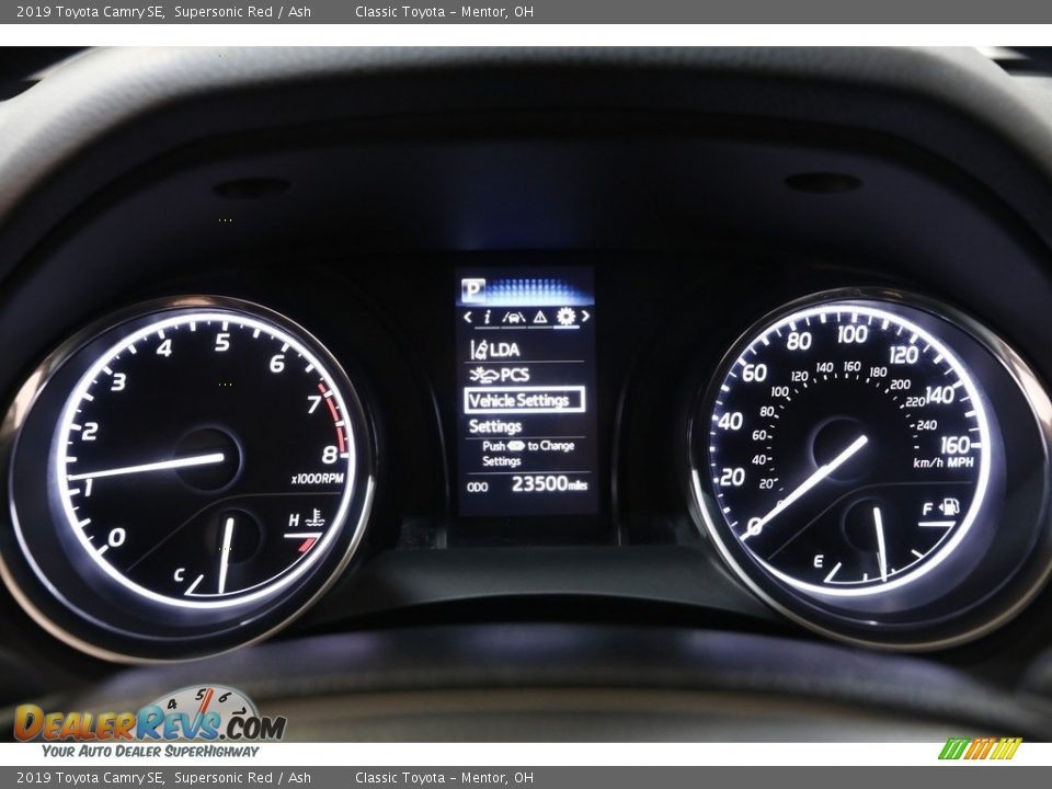 2019 Toyota Camry SE Supersonic Red / Ash Photo #8