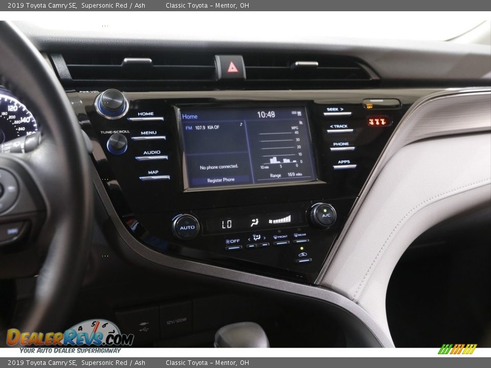 2019 Toyota Camry SE Supersonic Red / Ash Photo #9