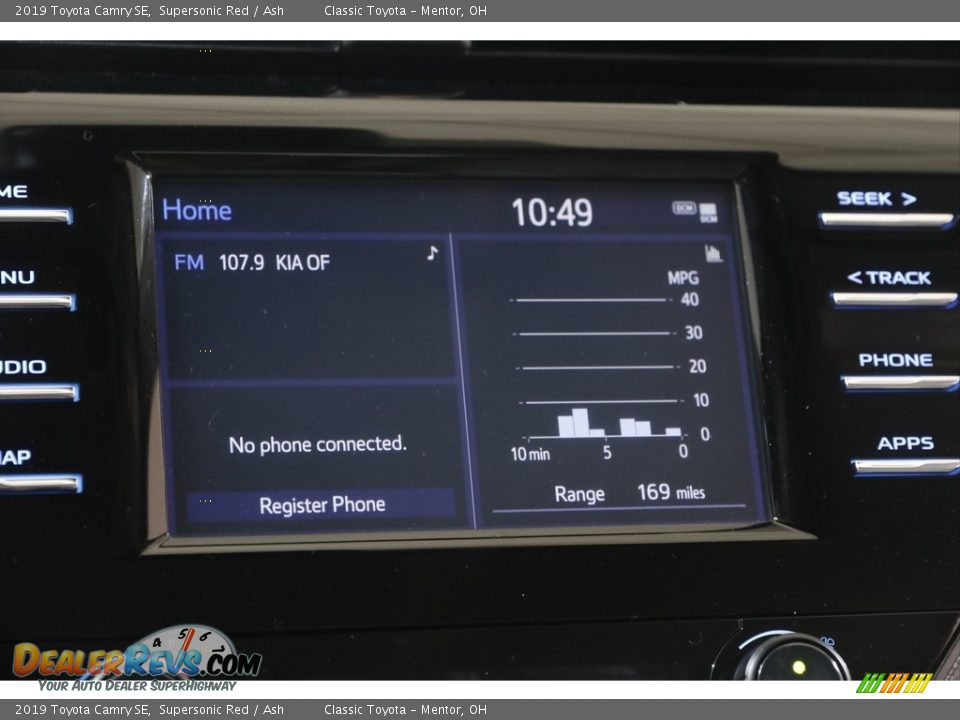 2019 Toyota Camry SE Supersonic Red / Ash Photo #10