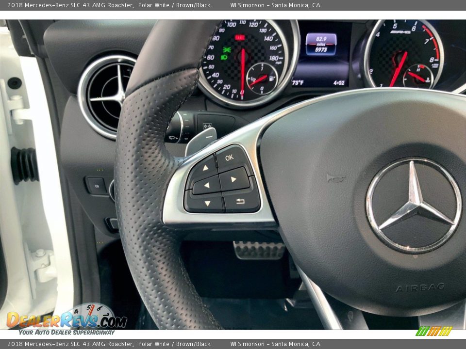 2018 Mercedes-Benz SLC 43 AMG Roadster Steering Wheel Photo #19