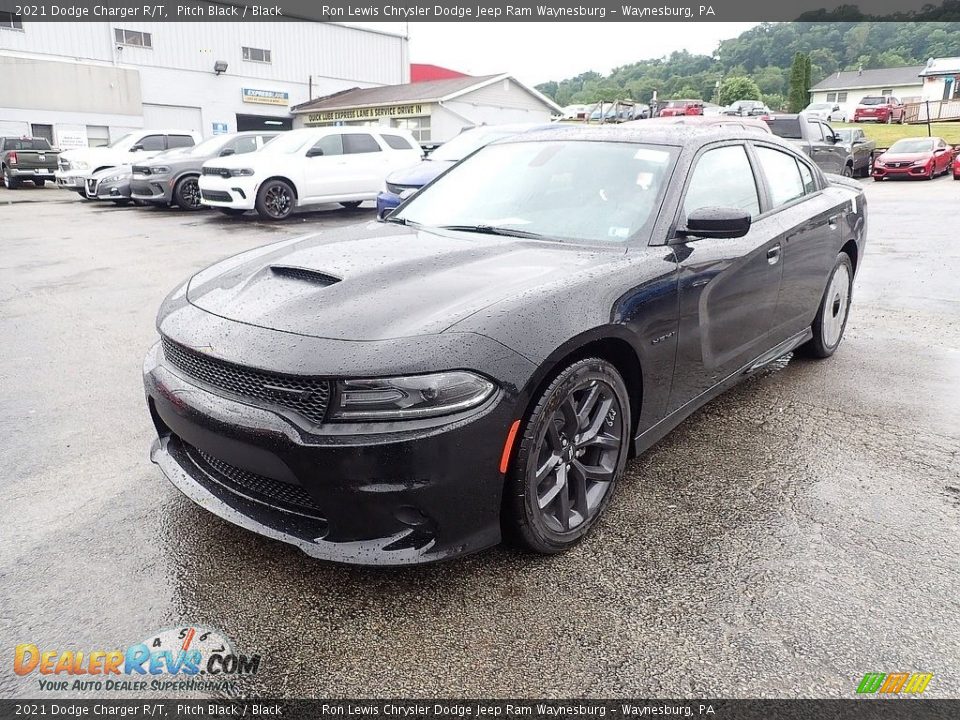 2021 Dodge Charger R/T Pitch Black / Black Photo #1