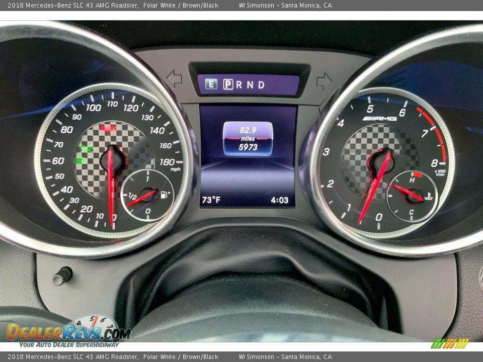 2018 Mercedes-Benz SLC 43 AMG Roadster Gauges Photo #21