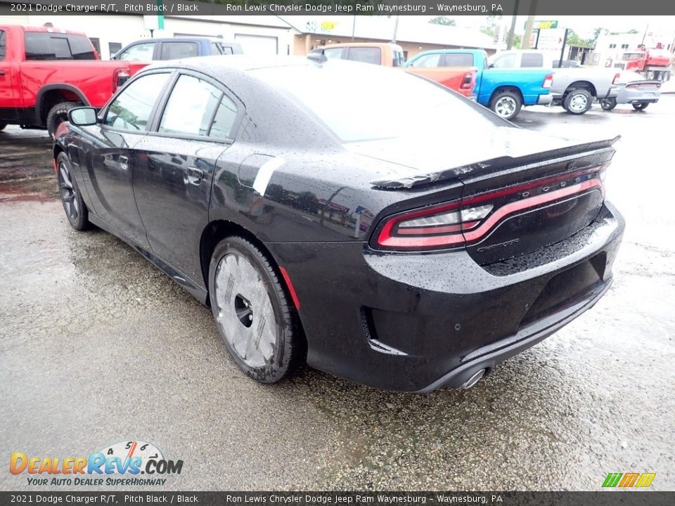 2021 Dodge Charger R/T Pitch Black / Black Photo #4