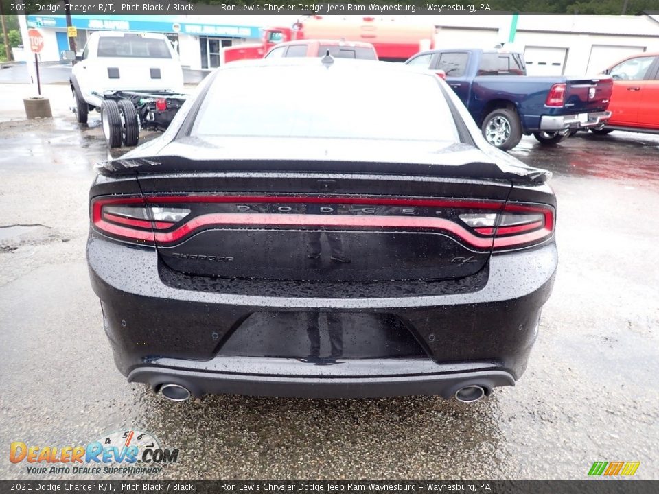 2021 Dodge Charger R/T Pitch Black / Black Photo #5