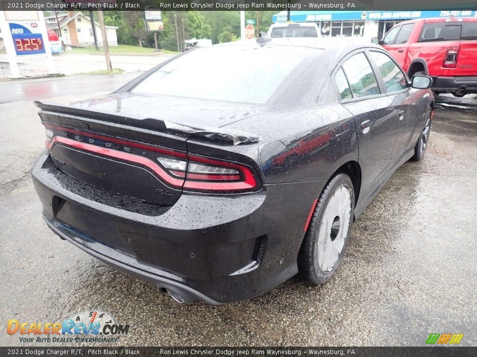 2021 Dodge Charger R/T Pitch Black / Black Photo #6