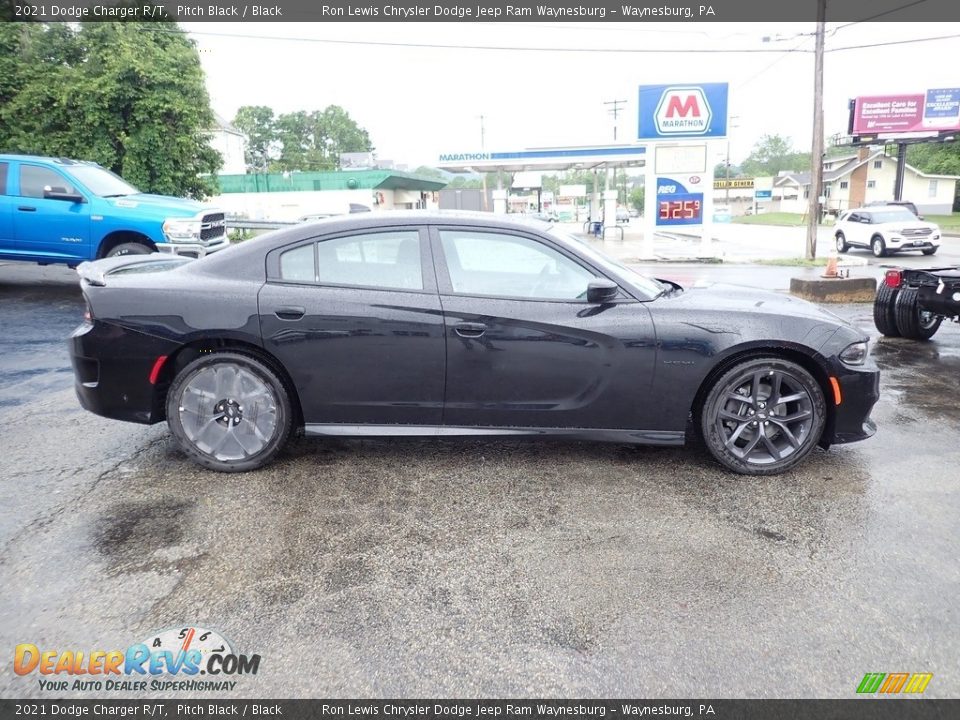 2021 Dodge Charger R/T Pitch Black / Black Photo #7