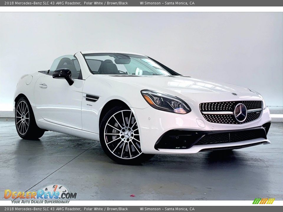 Polar White 2018 Mercedes-Benz SLC 43 AMG Roadster Photo #31