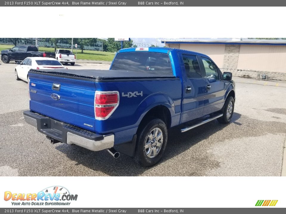 2013 Ford F150 XLT SuperCrew 4x4 Blue Flame Metallic / Steel Gray Photo #6