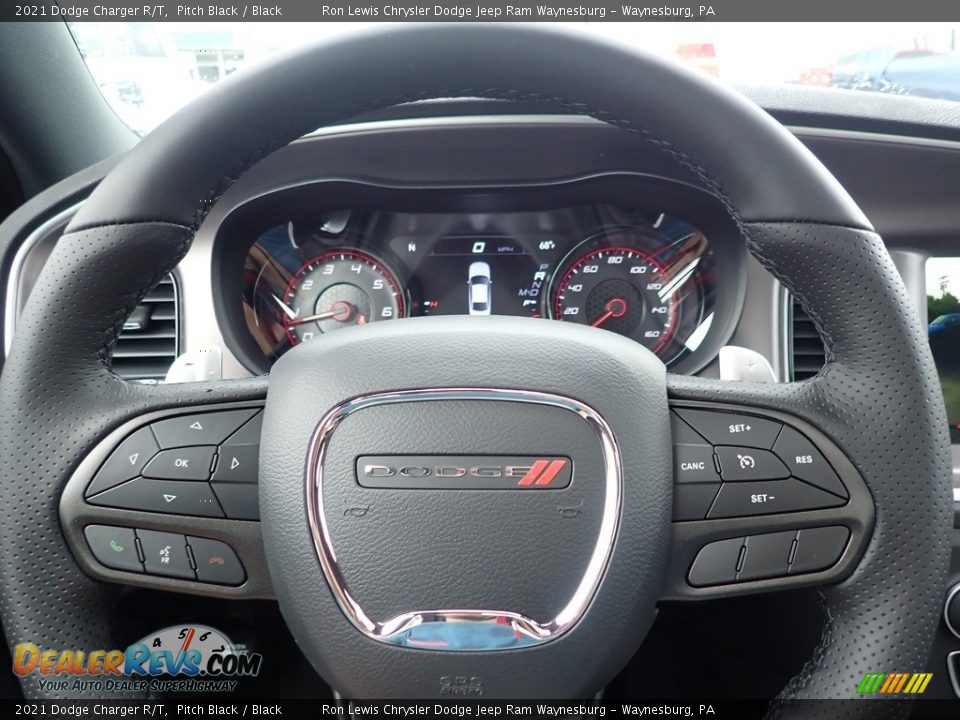 2021 Dodge Charger R/T Pitch Black / Black Photo #20