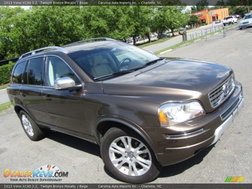 2013 Volvo XC90 3.2 Twilight Bronze Metallic / Beige Photo #3