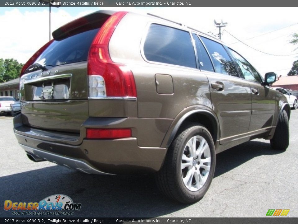 2013 Volvo XC90 3.2 Twilight Bronze Metallic / Beige Photo #10