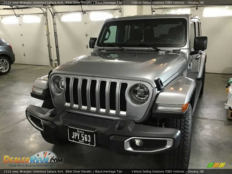 2019 Jeep Wrangler Unlimited Sahara 4x4 Billet Silver Metallic / Black/Heritage Tan Photo #1