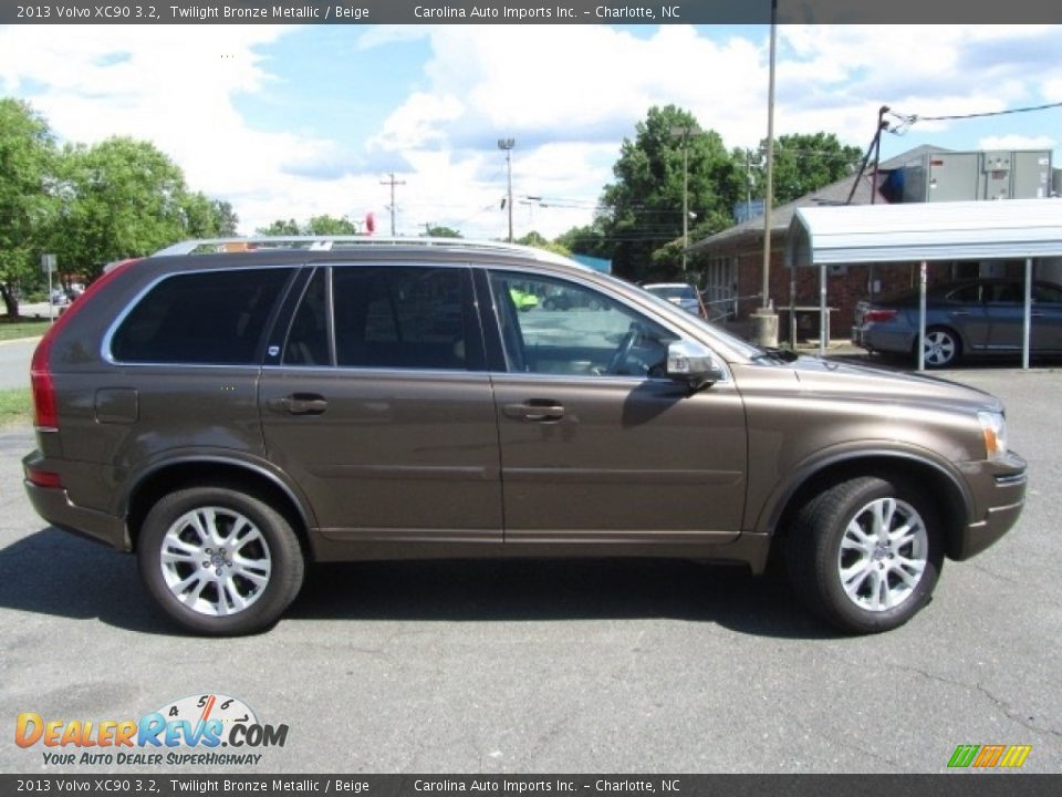 2013 Volvo XC90 3.2 Twilight Bronze Metallic / Beige Photo #11