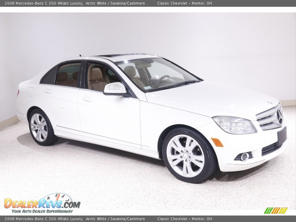 2008 Mercedes-Benz C 300 4Matic Luxury Arctic White / Savanna/Cashmere Photo #1