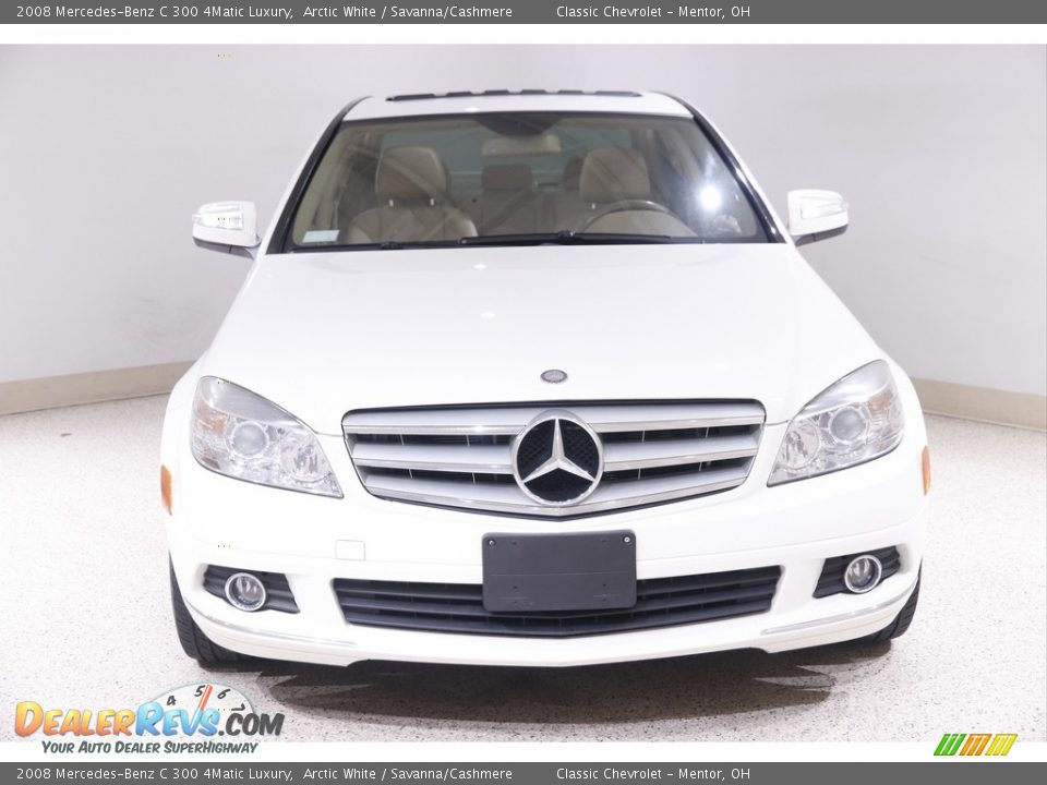 2008 Mercedes-Benz C 300 4Matic Luxury Arctic White / Savanna/Cashmere Photo #2