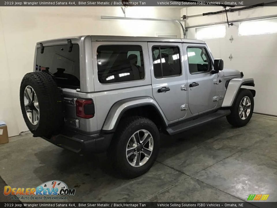 2019 Jeep Wrangler Unlimited Sahara 4x4 Billet Silver Metallic / Black/Heritage Tan Photo #4