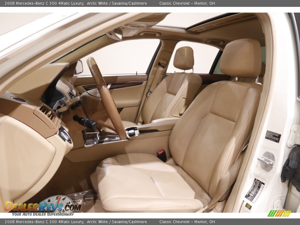 2008 Mercedes-Benz C 300 4Matic Luxury Arctic White / Savanna/Cashmere Photo #5