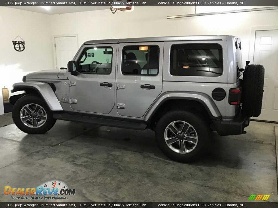 2019 Jeep Wrangler Unlimited Sahara 4x4 Billet Silver Metallic / Black/Heritage Tan Photo #8