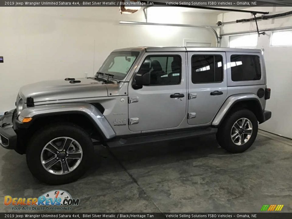 2019 Jeep Wrangler Unlimited Sahara 4x4 Billet Silver Metallic / Black/Heritage Tan Photo #9