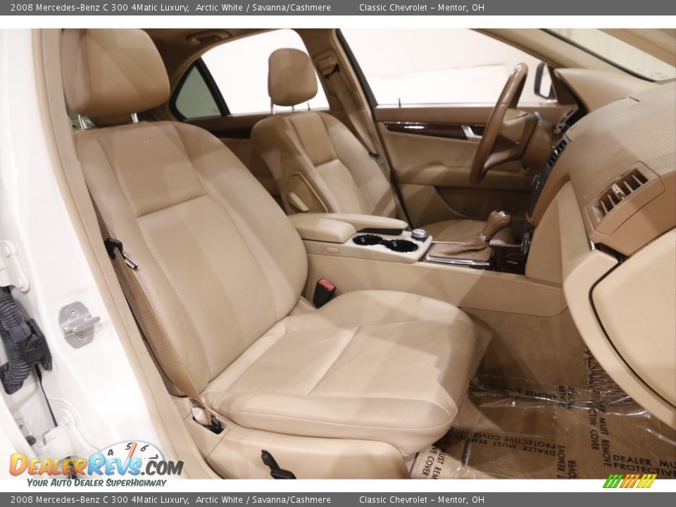 2008 Mercedes-Benz C 300 4Matic Luxury Arctic White / Savanna/Cashmere Photo #15