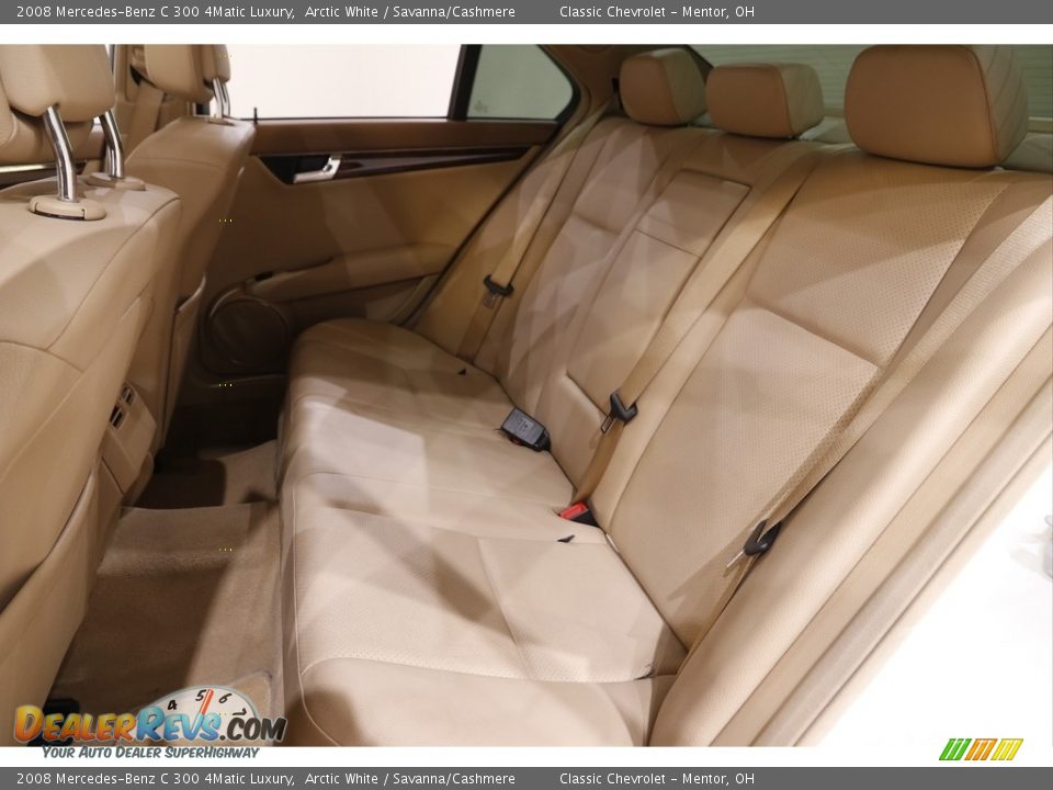 2008 Mercedes-Benz C 300 4Matic Luxury Arctic White / Savanna/Cashmere Photo #17