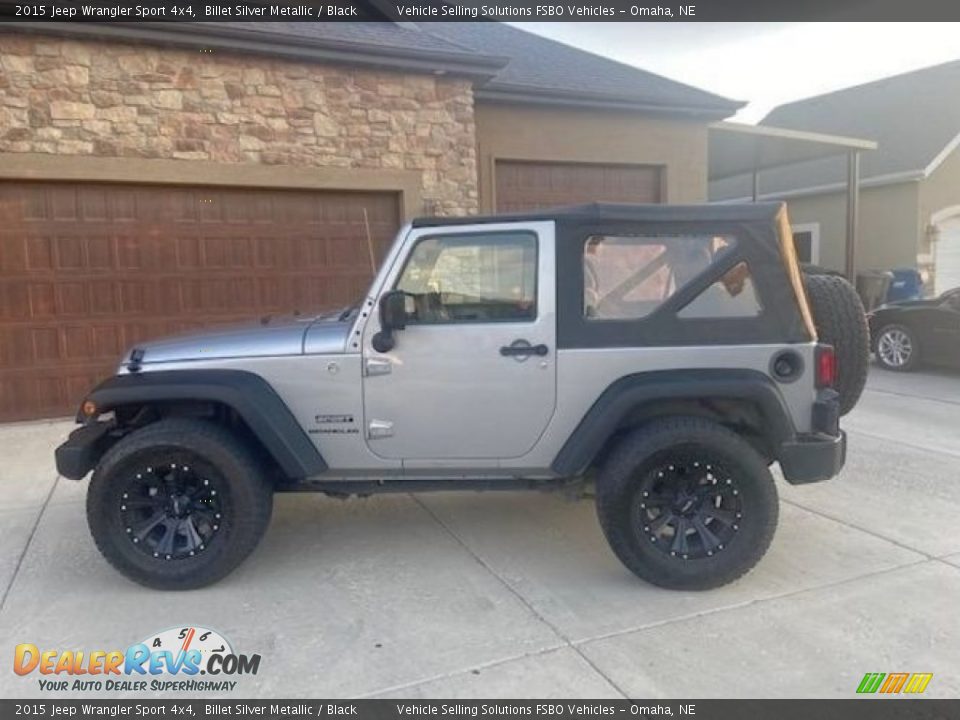 2015 Jeep Wrangler Sport 4x4 Billet Silver Metallic / Black Photo #1