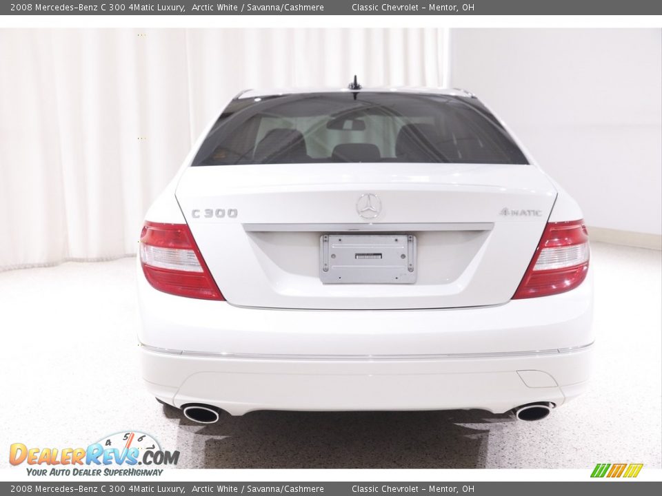 2008 Mercedes-Benz C 300 4Matic Luxury Arctic White / Savanna/Cashmere Photo #18