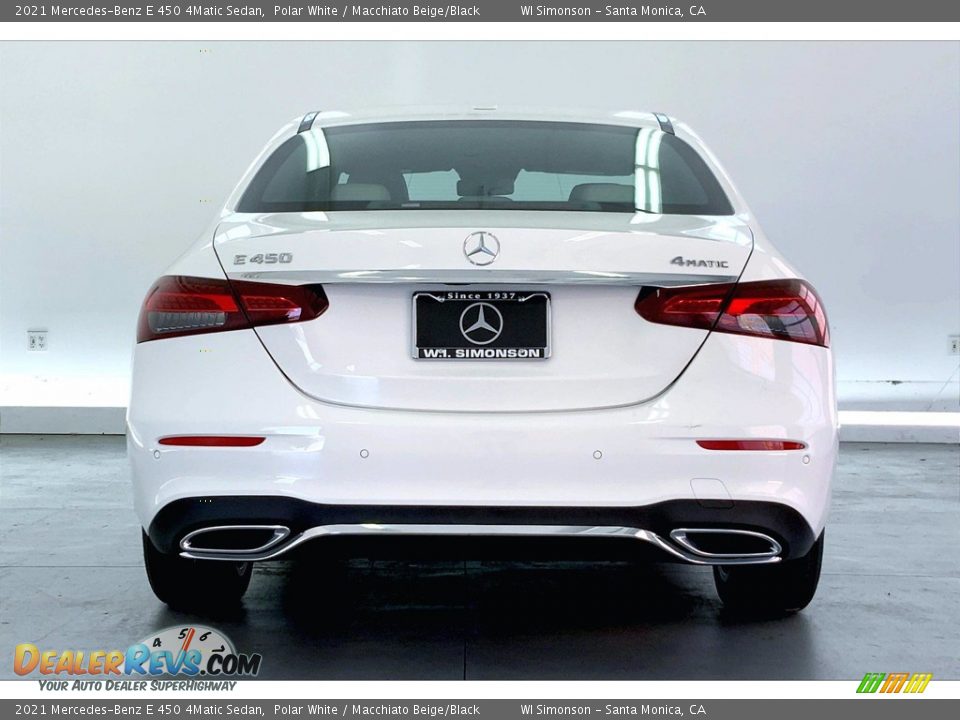 2021 Mercedes-Benz E 450 4Matic Sedan Polar White / Macchiato Beige/Black Photo #3