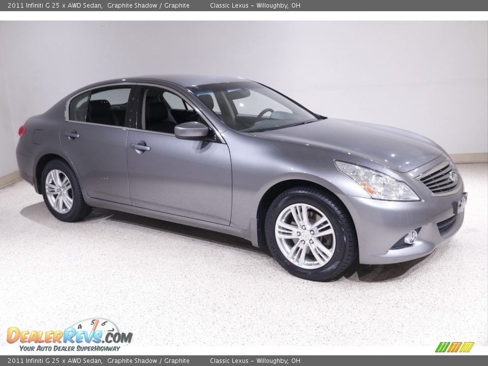 2011 Infiniti G 25 x AWD Sedan Graphite Shadow / Graphite Photo #1