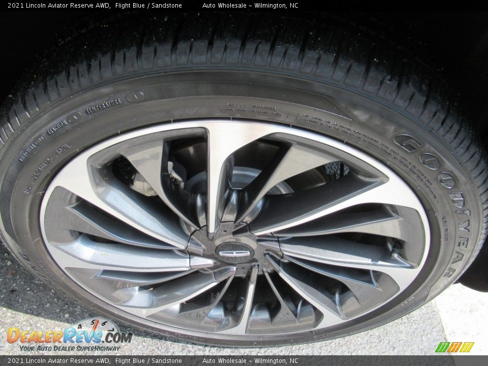 2021 Lincoln Aviator Reserve AWD Flight Blue / Sandstone Photo #7