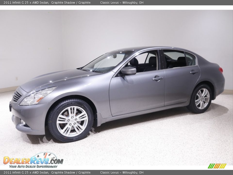 2011 Infiniti G 25 x AWD Sedan Graphite Shadow / Graphite Photo #3