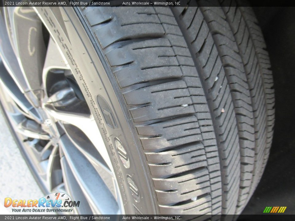 2021 Lincoln Aviator Reserve AWD Flight Blue / Sandstone Photo #8